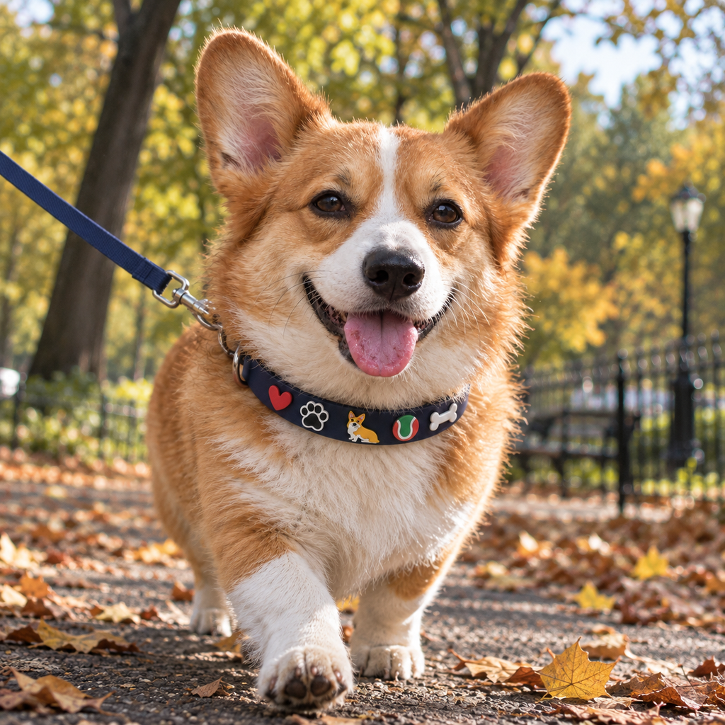 Collier à breloques Corgi